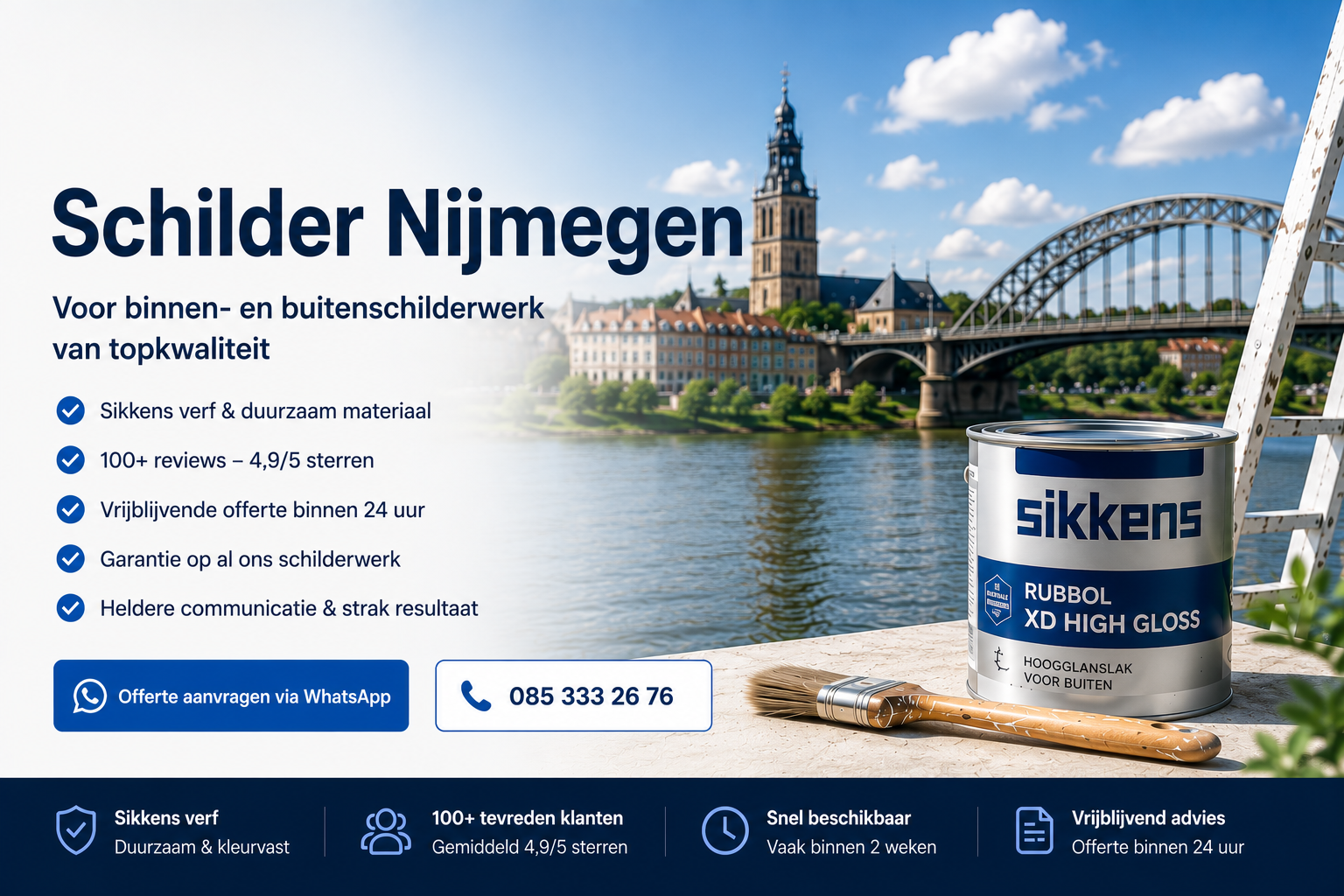 Schilder Nijmegen – Professioneel schilderwerk voor binnen en buiten