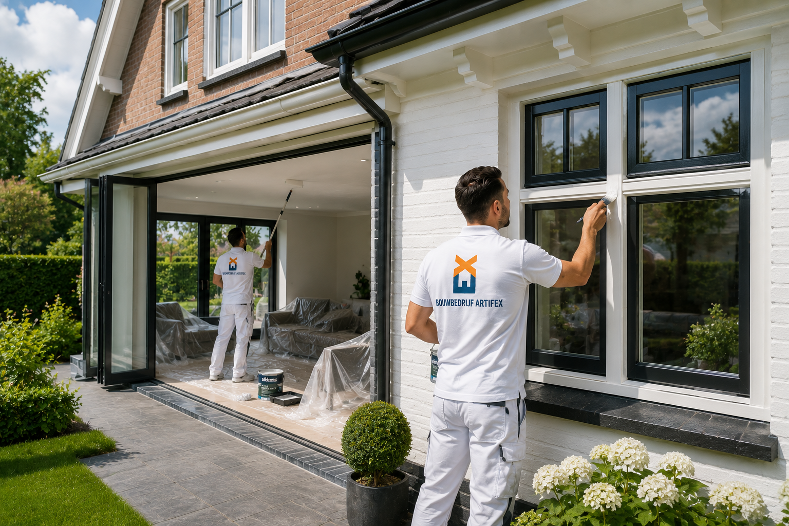 Complete woning laten schilderen door Bouwbedrijf Artifex met professioneel binnen- en buitenschilderwerk.